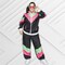 Womens 80s Track Suit Costume Multicolor Zipper Front Jacket and Pants